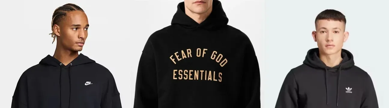 Black Essentials Hoodie