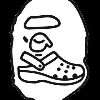 BAPE Crocs